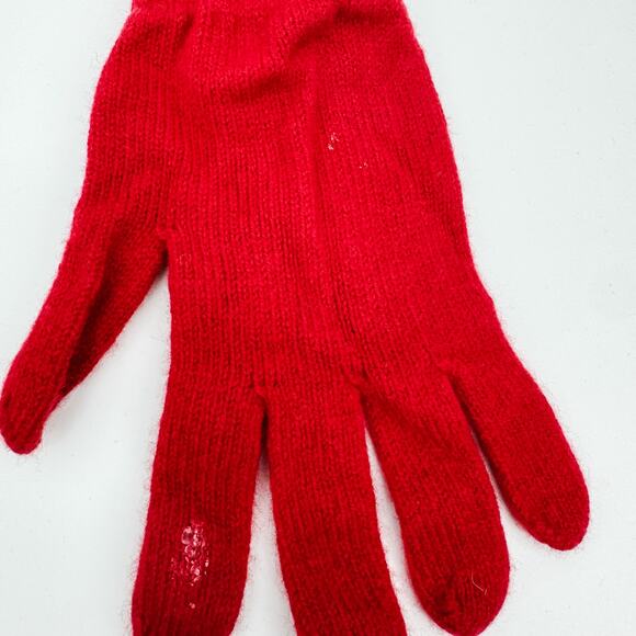 Burberry Scarf Cashmere Wool Red Check Plaid Winter Authentic Shawl Gloves Box - Picture 11 of 12